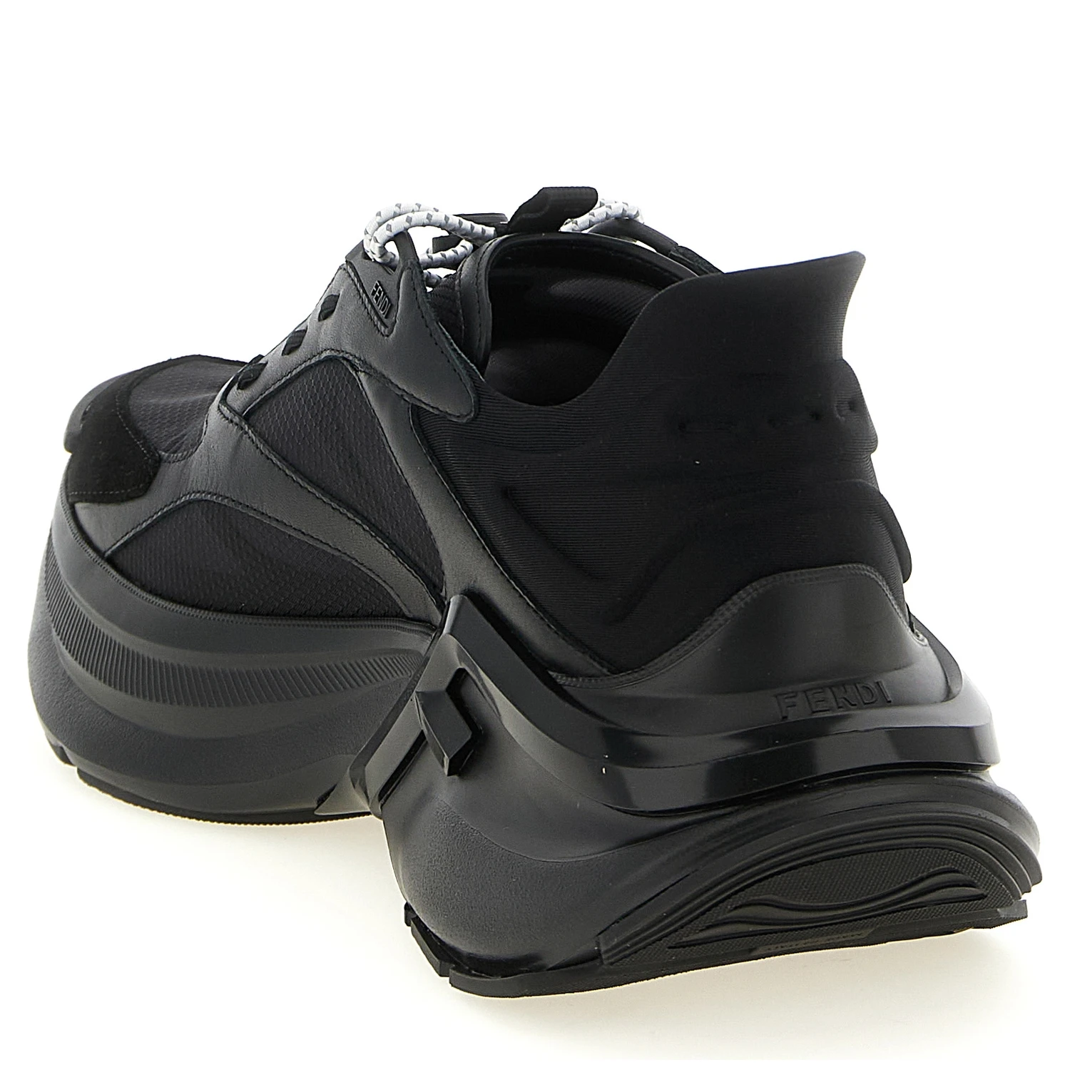 Black Calfskin Athletic Sneakers