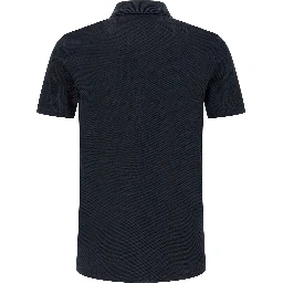 Blue Cotton Polo Shirt