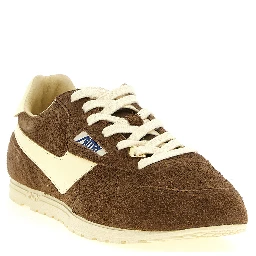 Brown Cowhide Athletic Sneakers