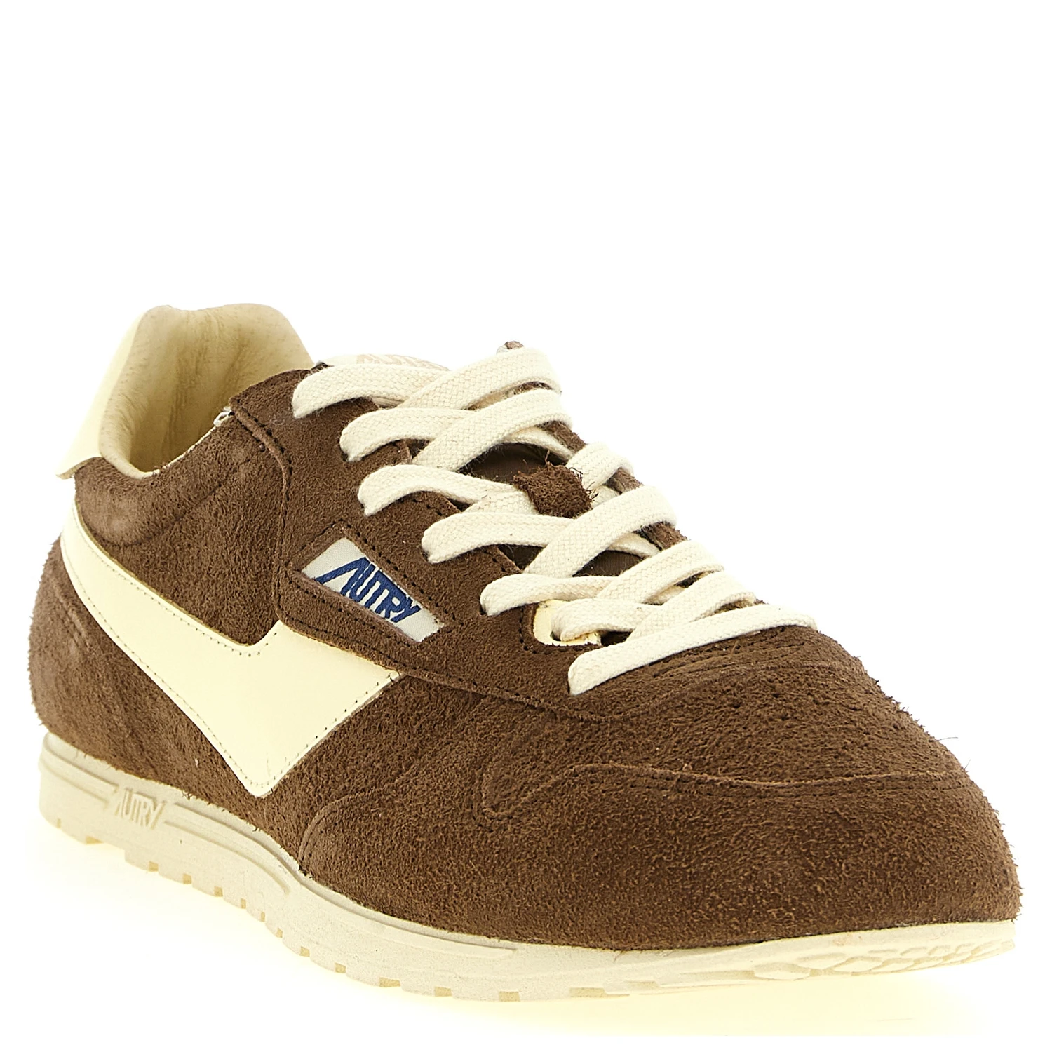 Brown Cowhide Athletic Sneakers