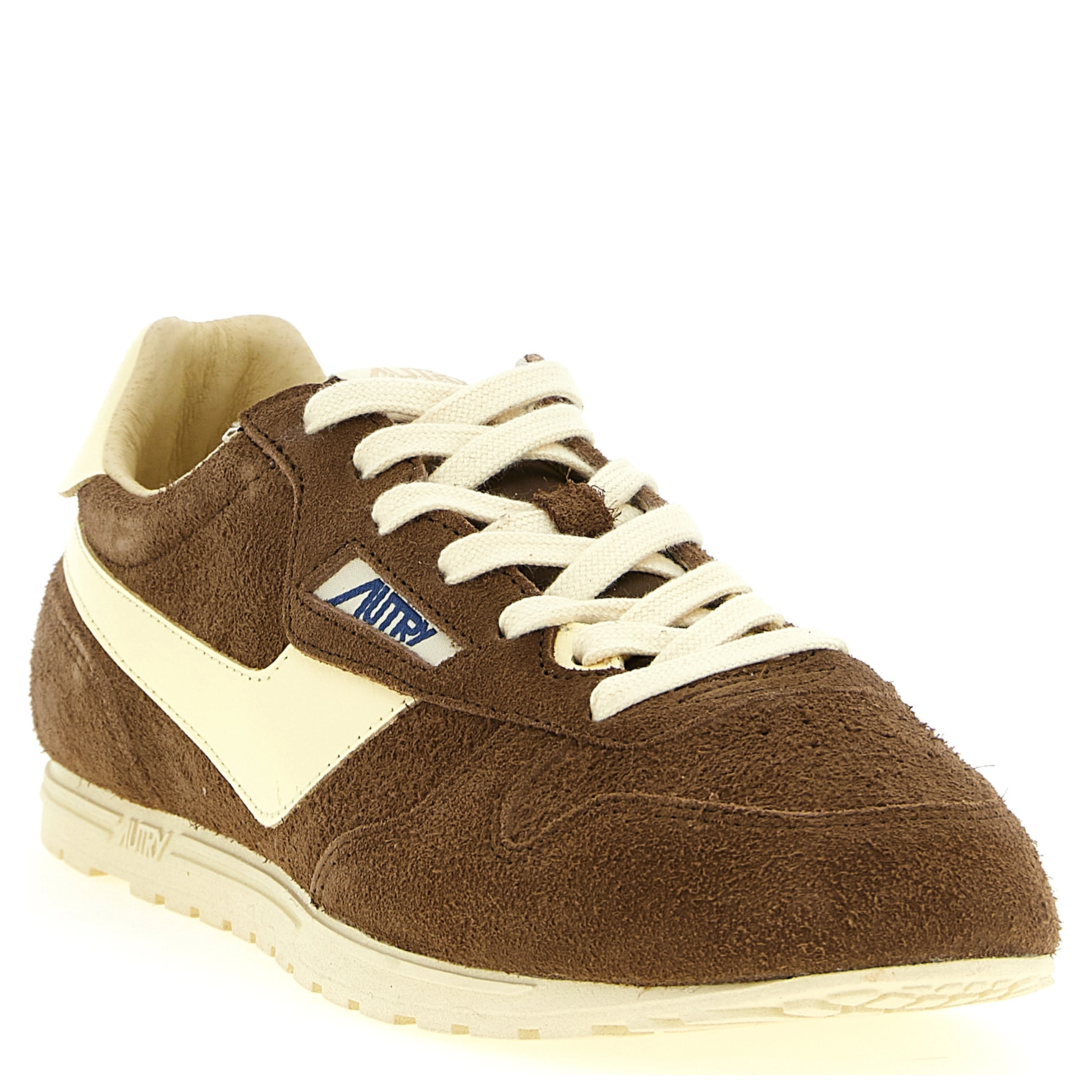 Brown Cowhide Athletic Sneakers