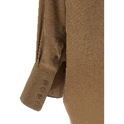 Brown Silk Blouse