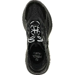Black Calfskin Athletic Sneakers