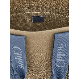 Blue Linen Tote Bag