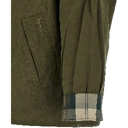 Bicolor Cotton Full-Length Jacket