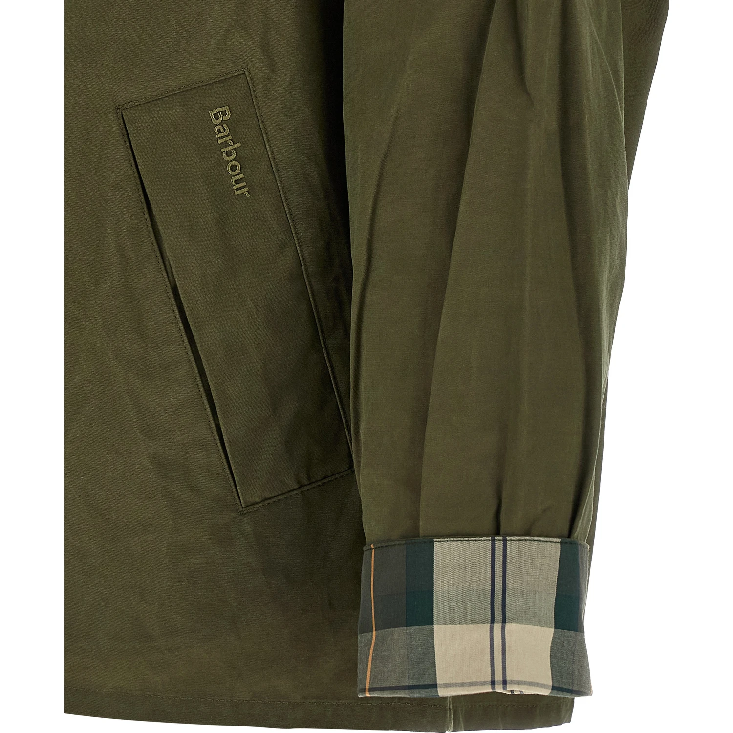 Bicolor Cotton Full-Length Jacket
