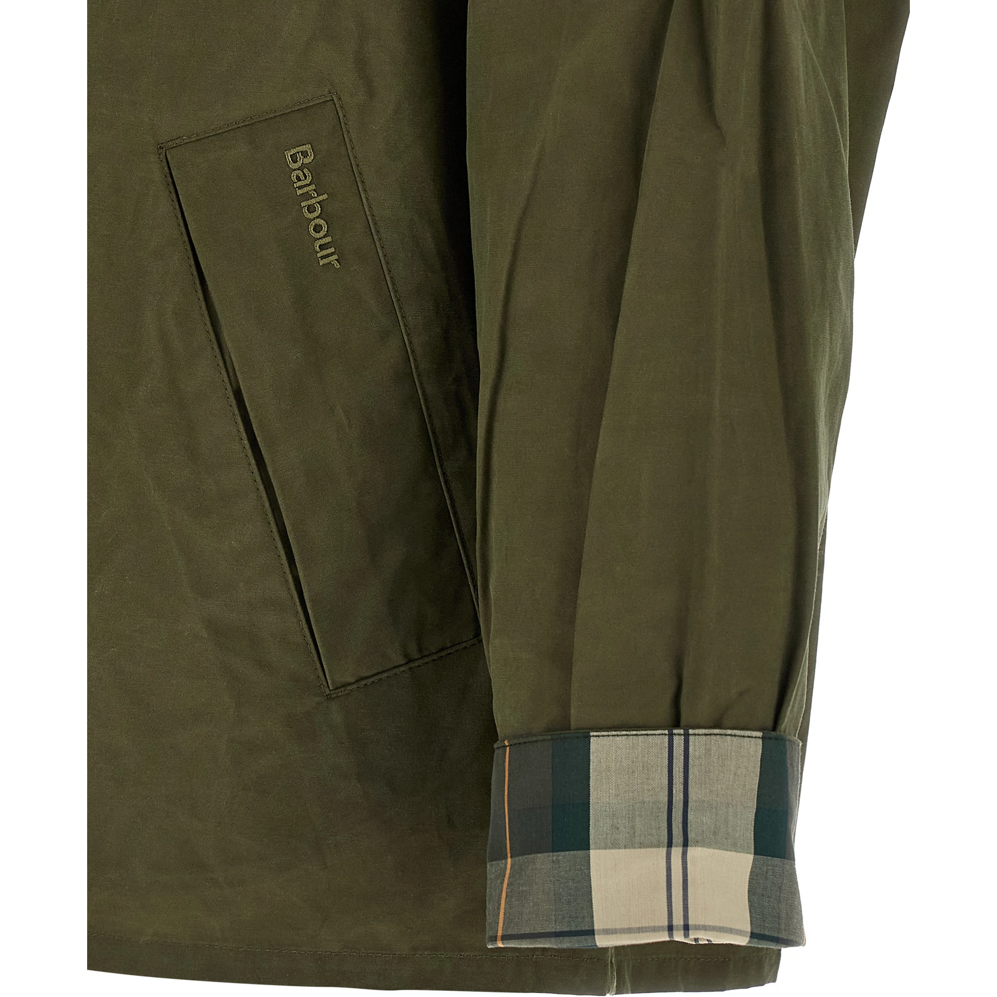 Bicolor Cotton Full-Length Jacket