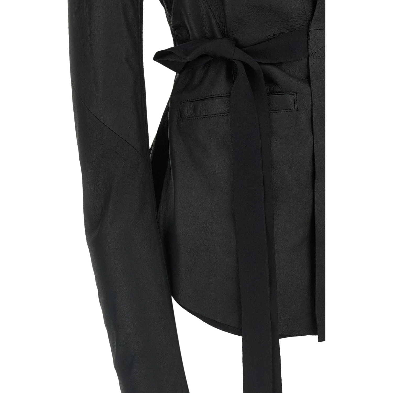 Black Lamb Leather Leather Jacket