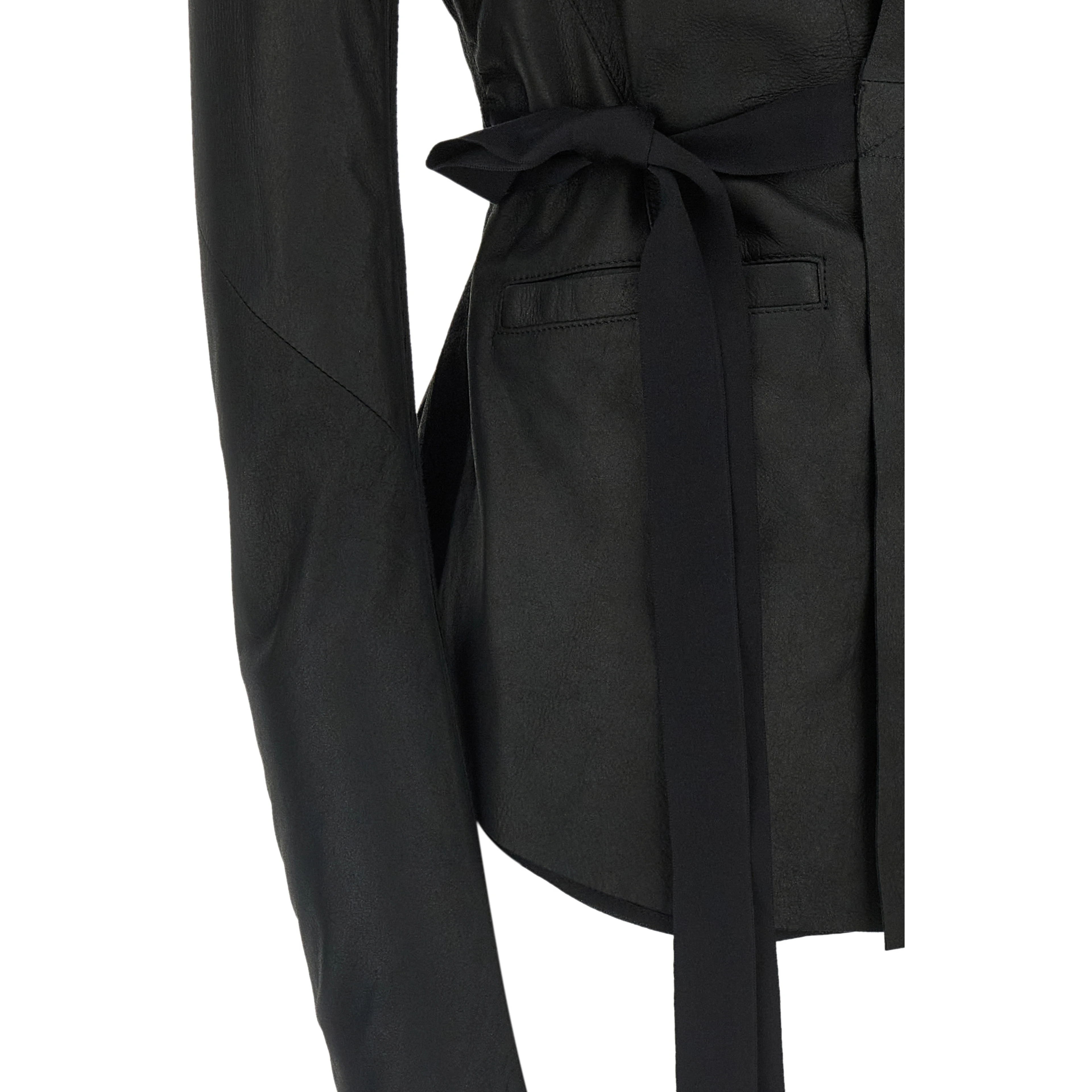 Black Lamb Leather Leather Jacket