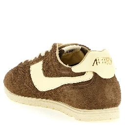 Brown Cowhide Athletic Sneakers