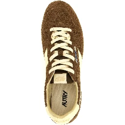 Brown Cowhide Athletic Sneakers