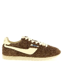 Brown Cowhide Athletic Sneakers