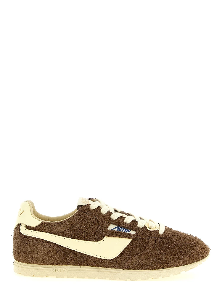 Brown Cowhide Athletic Sneakers