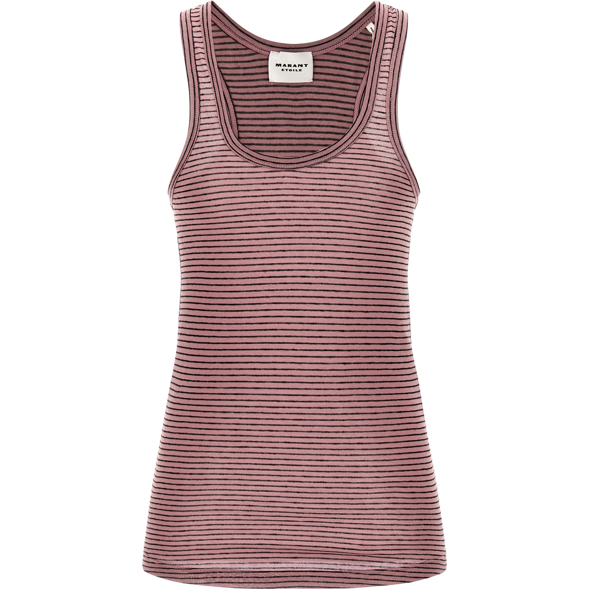 Multicolor Cotton Sleeveles T-Shirt