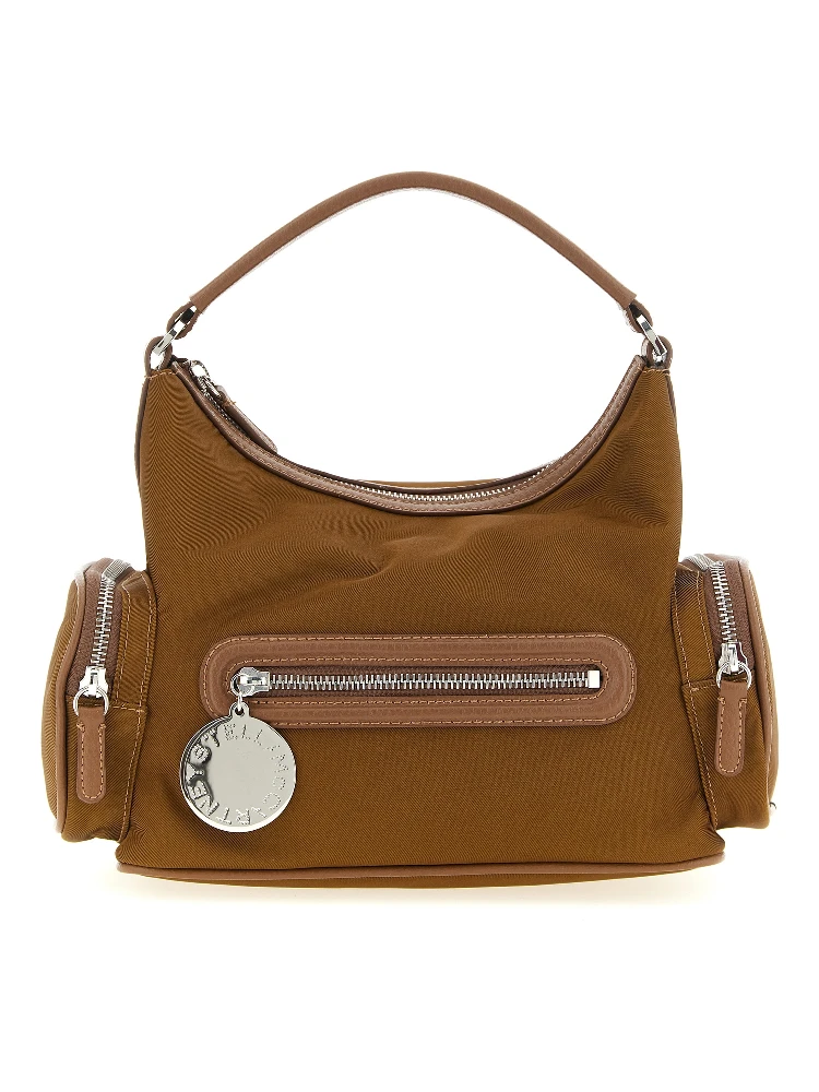 Brown Polyamide Crossbody Bag