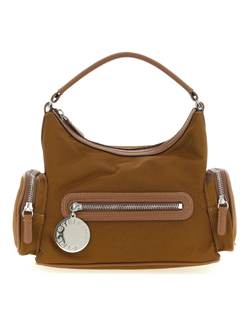 Brown Polyamide Crossbody Bag