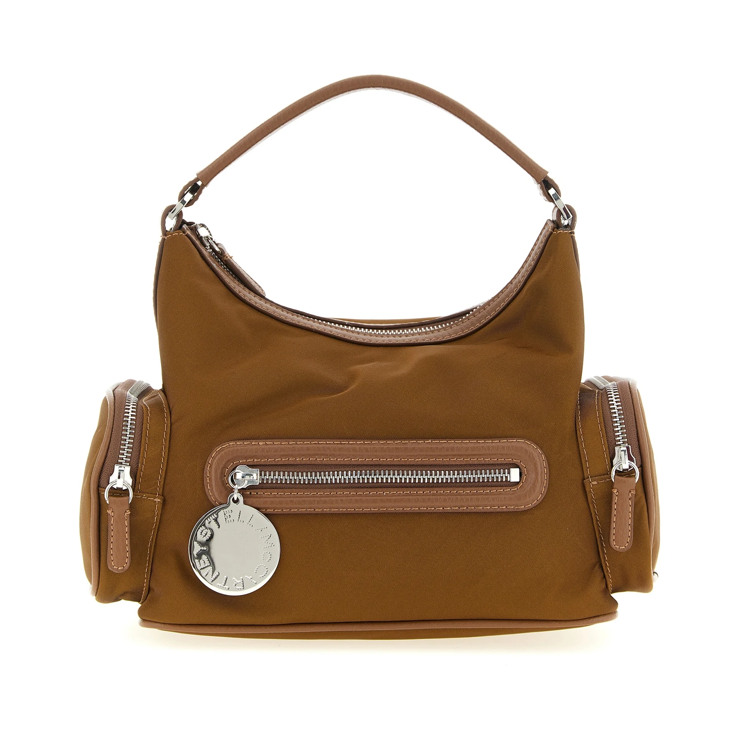 Brown Polyamide Crossbody Bag