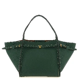 Bicolor Calfskin Tote Bag