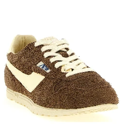 Brown Cowhide Athletic Sneakers