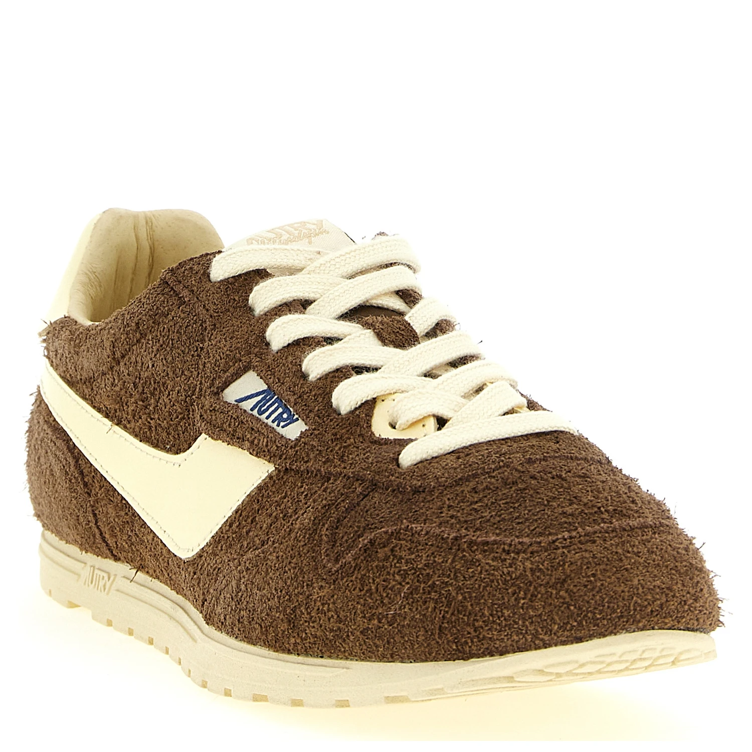 Brown Cowhide Athletic Sneakers