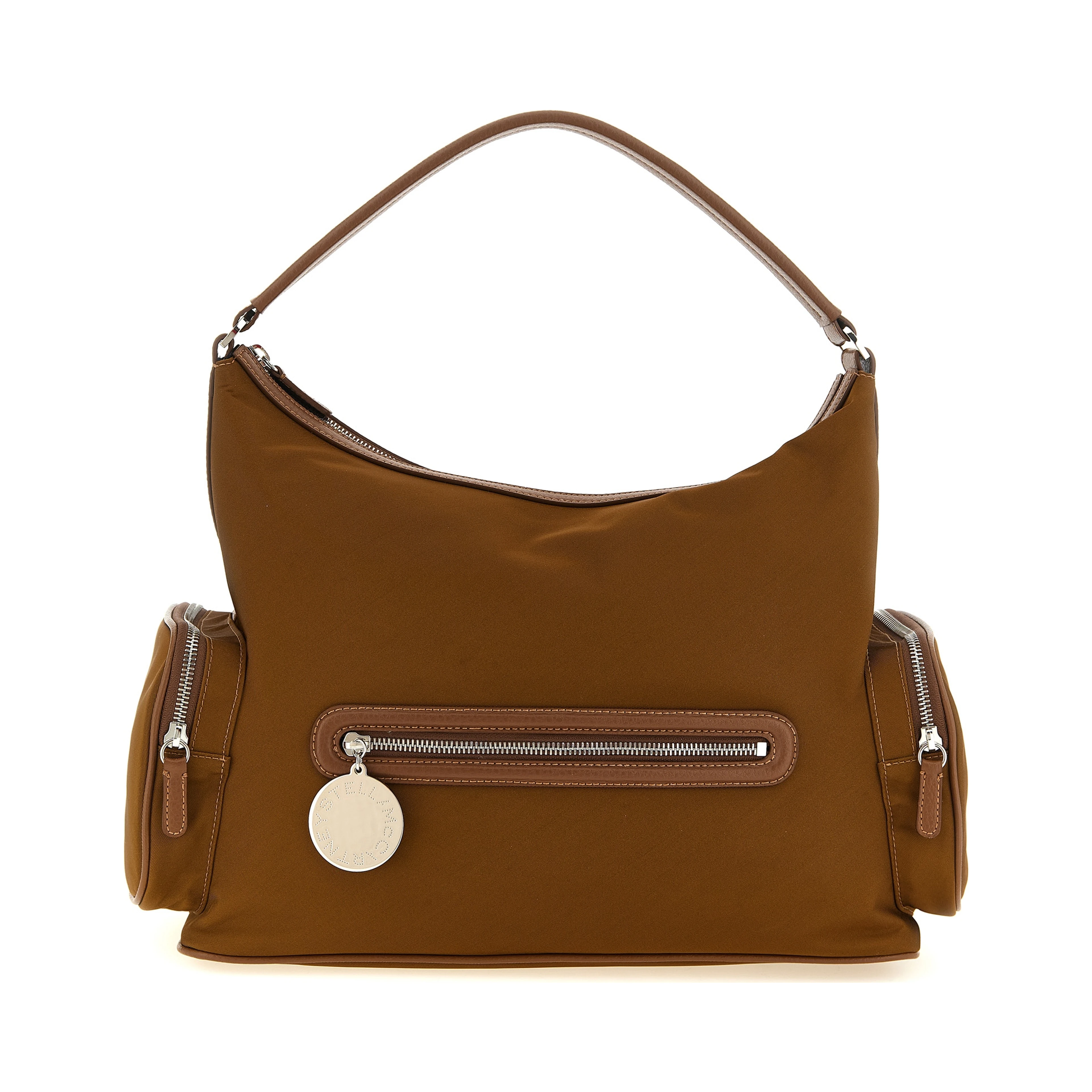 Brown Polyamide Shoulder Bag