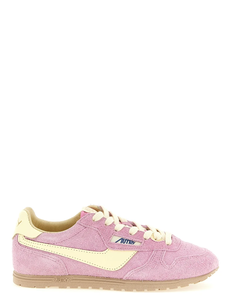 Multicolor Cowhide Athletic Sneakers