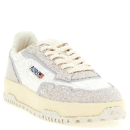 Gray Cotton Low Top Sneakers