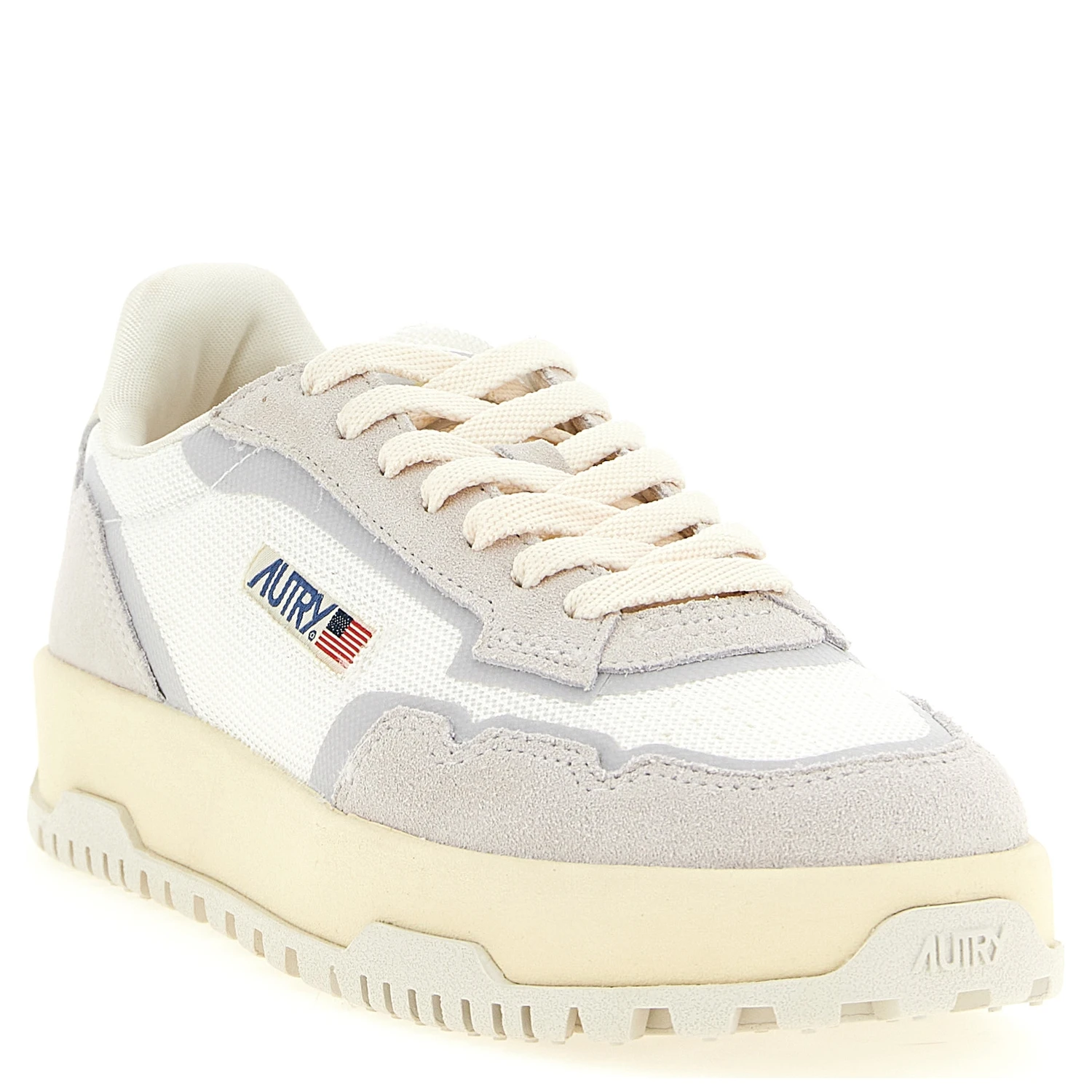 Gray Cotton Low Top Sneakers