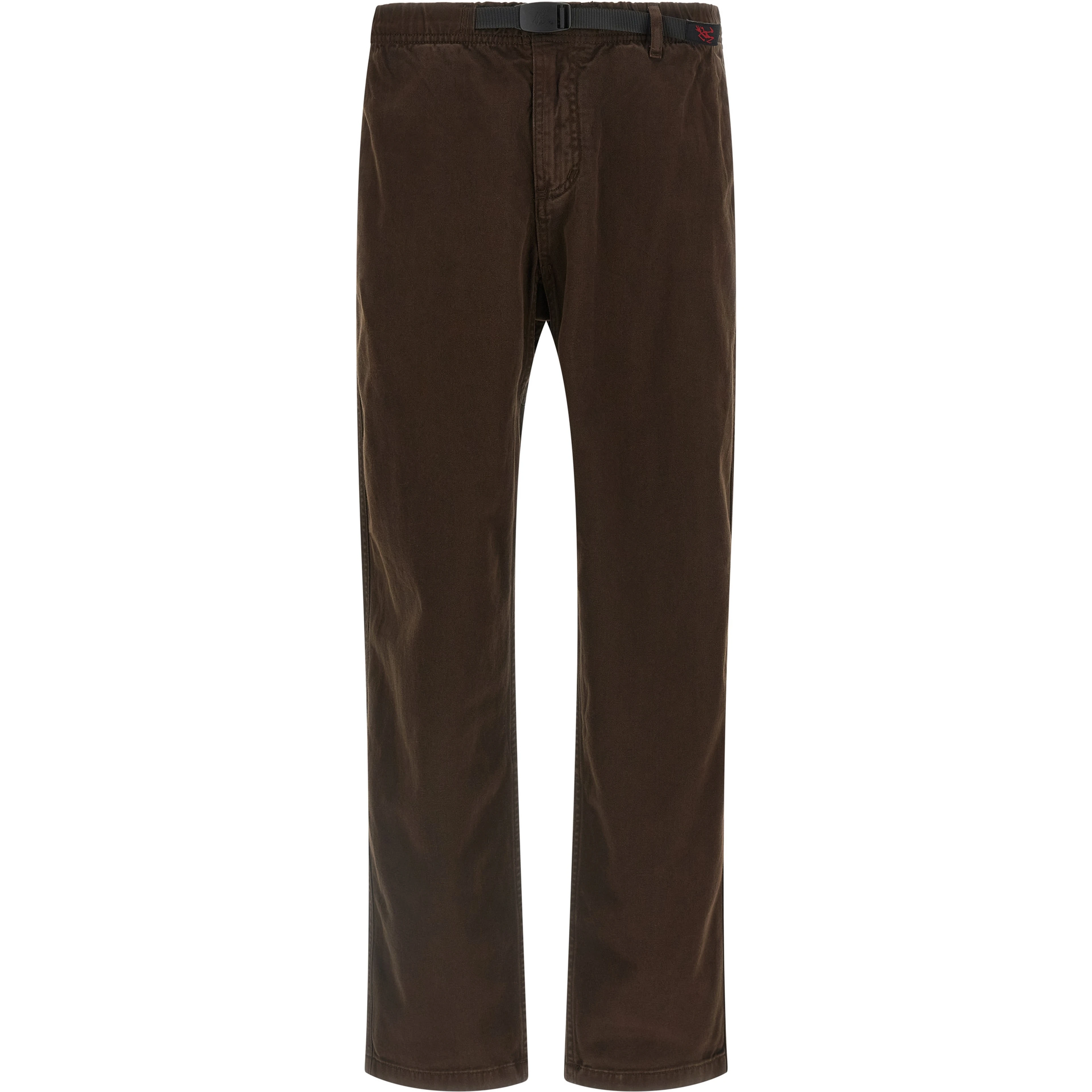 Brown Cotton Casual Pants