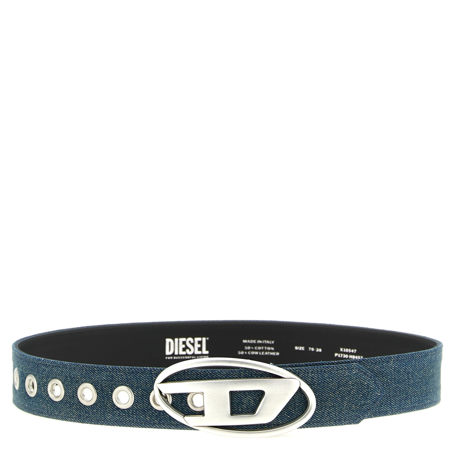 Blue Cotton Regular Belt