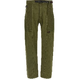 Bicolor Cotton Casual Pants