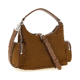 Brown Polyamide Crossbody Bag