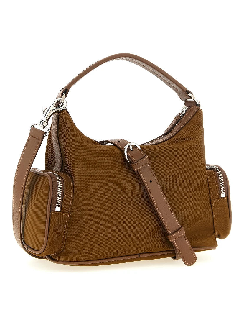 Brown Polyamide Crossbody Bag