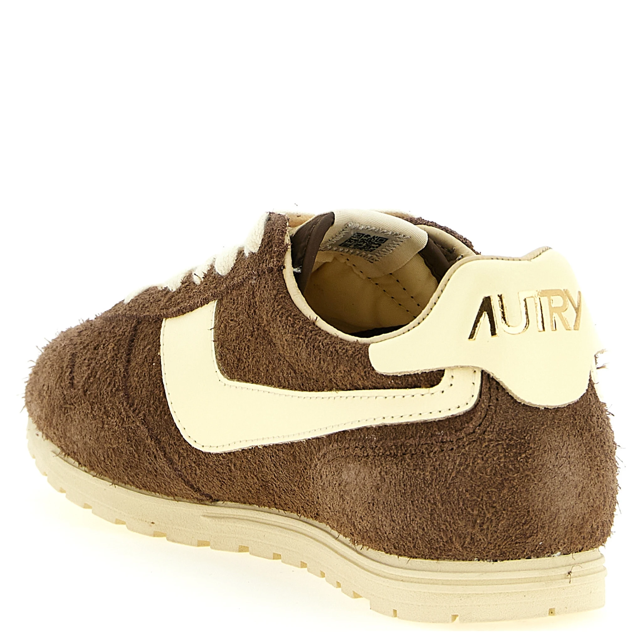 Brown Cowhide Athletic Sneakers