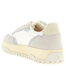 Gray Cotton Low Top Sneakers