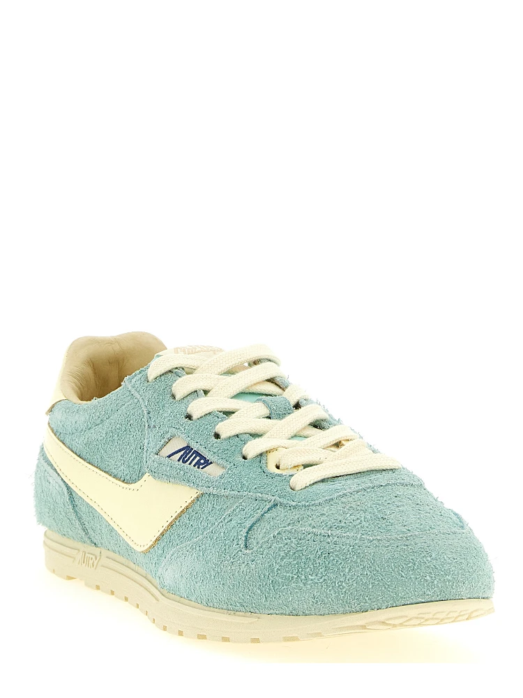 Blue Cowhide Low Top Sneakers alternative