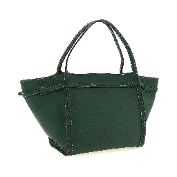 Bicolor Calfskin Tote Bag
