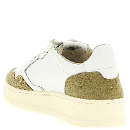Bicolor Cowhide Low Top Sneakers
