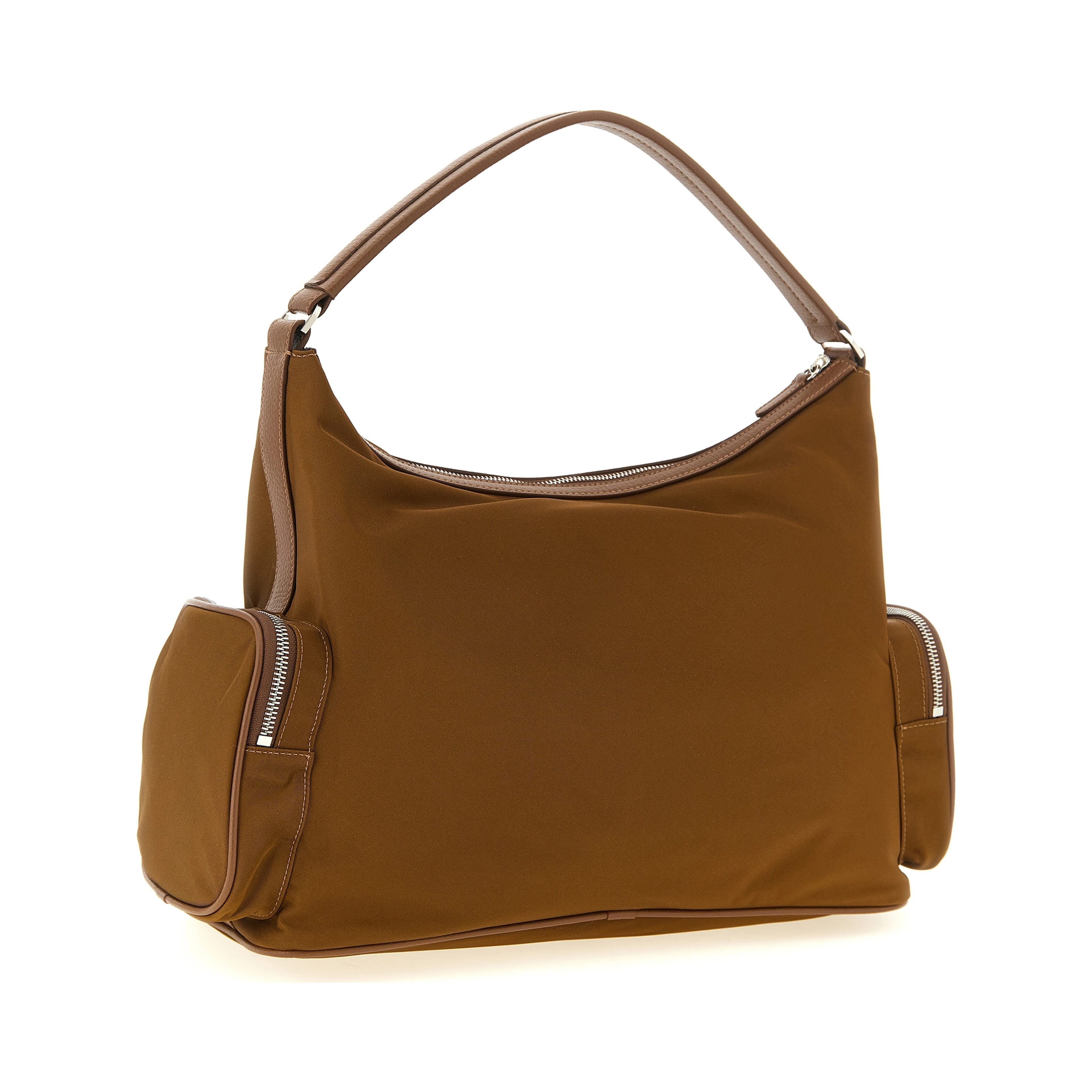 Brown Polyamide Shoulder Bag