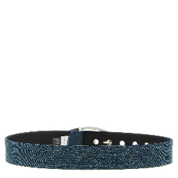 Blue Cotton Regular Belt