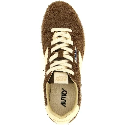 Brown Cowhide Athletic Sneakers