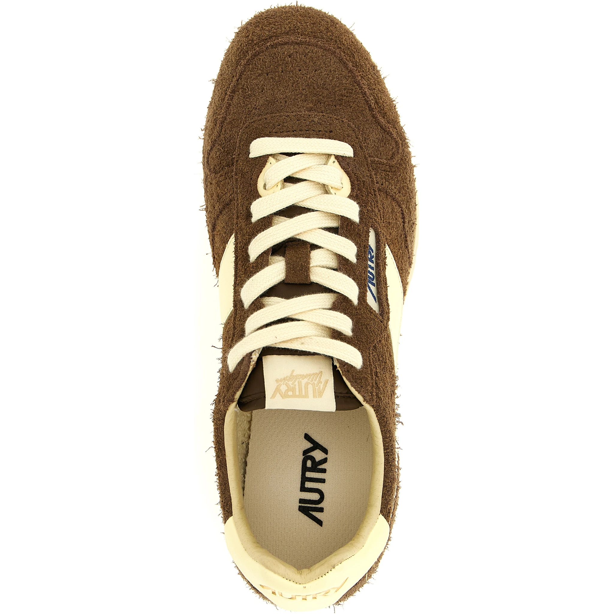 Brown Cowhide Athletic Sneakers