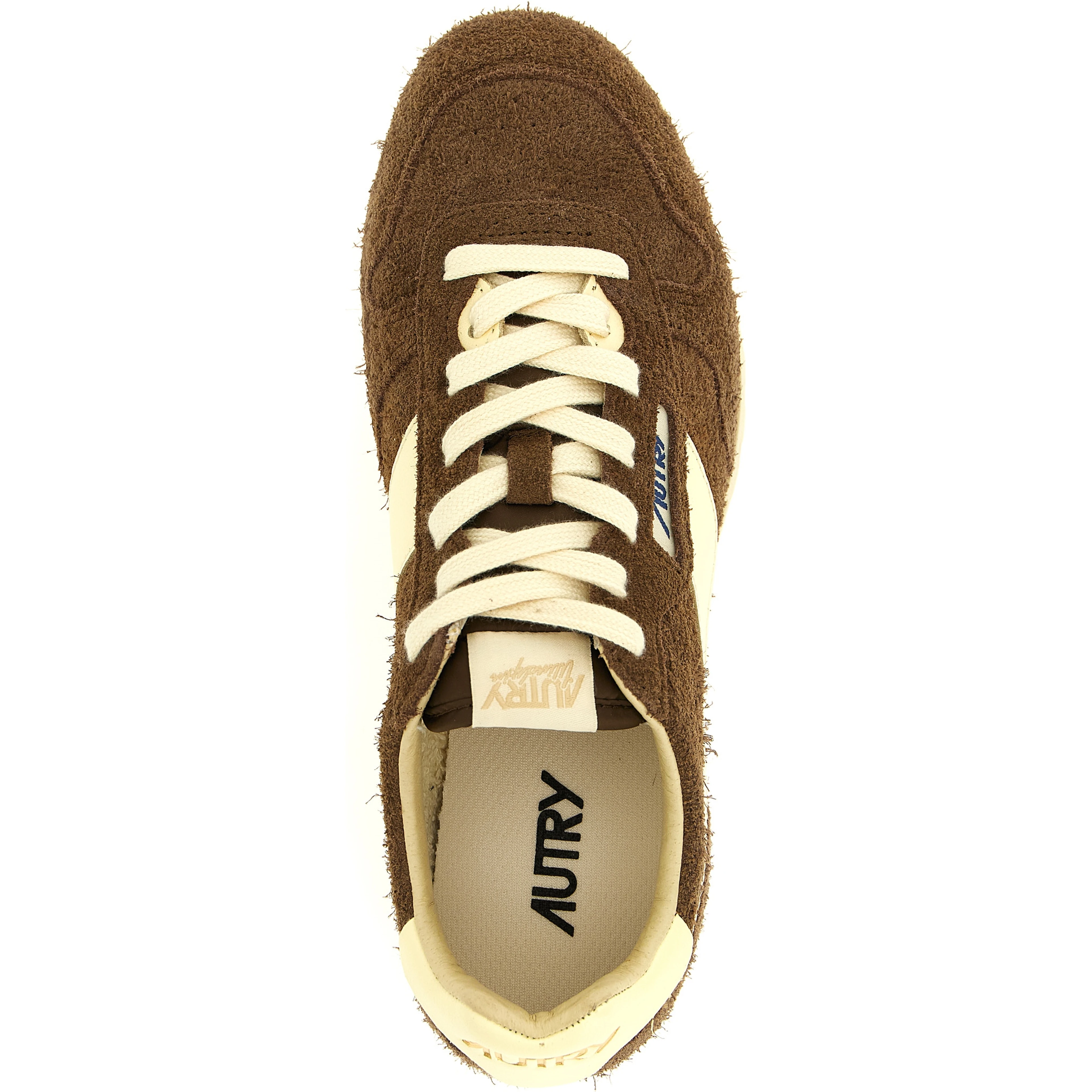 Brown Cowhide Athletic Sneakers