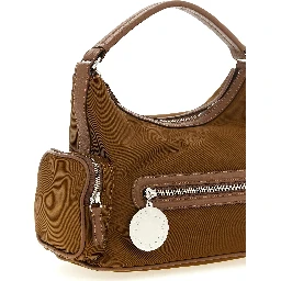 Brown Polyamide Crossbody Bag
