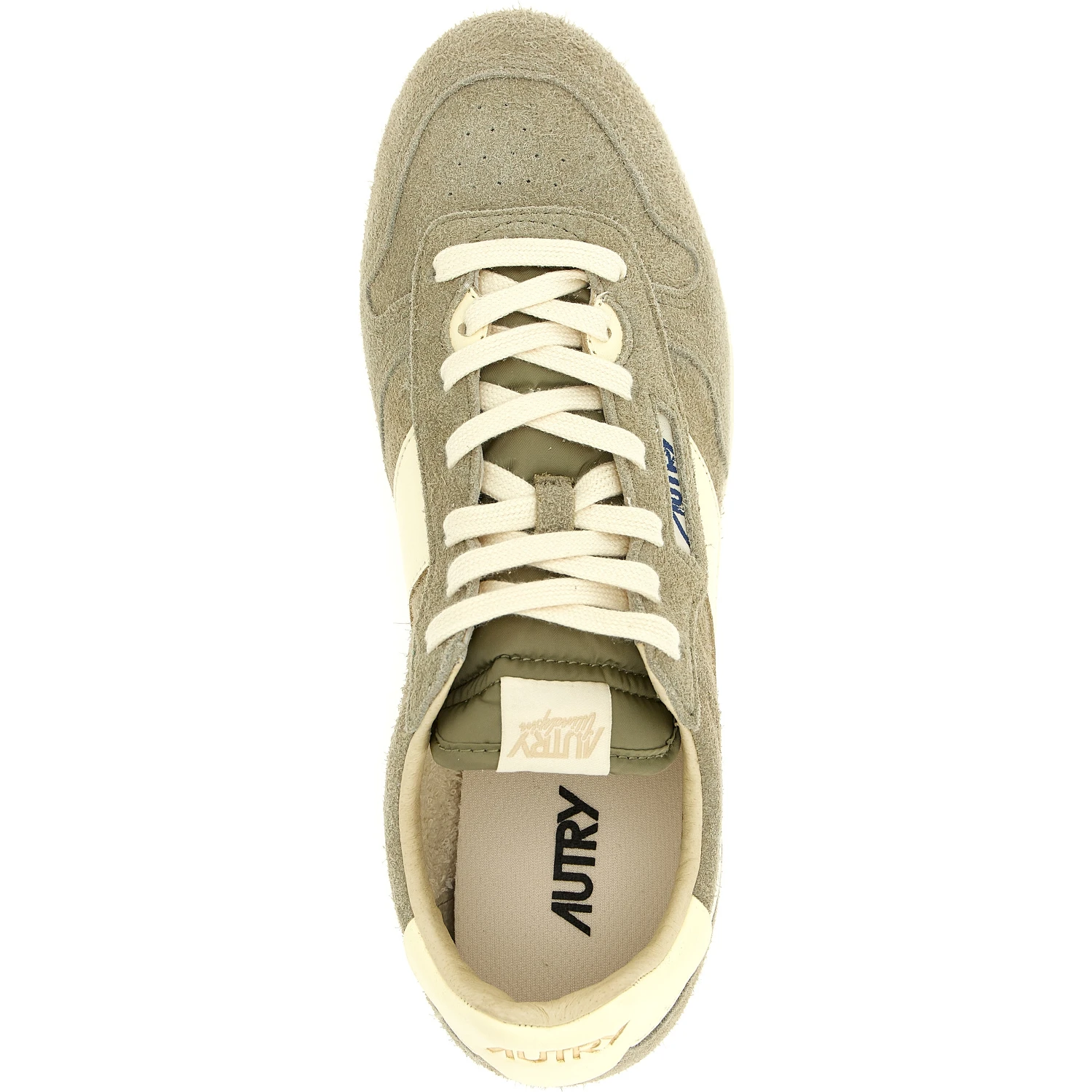 Gray Cowhide Athletic Sneakers