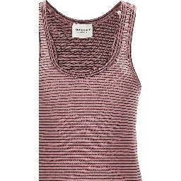 Multicolor Cotton Sleeveles T-Shirt