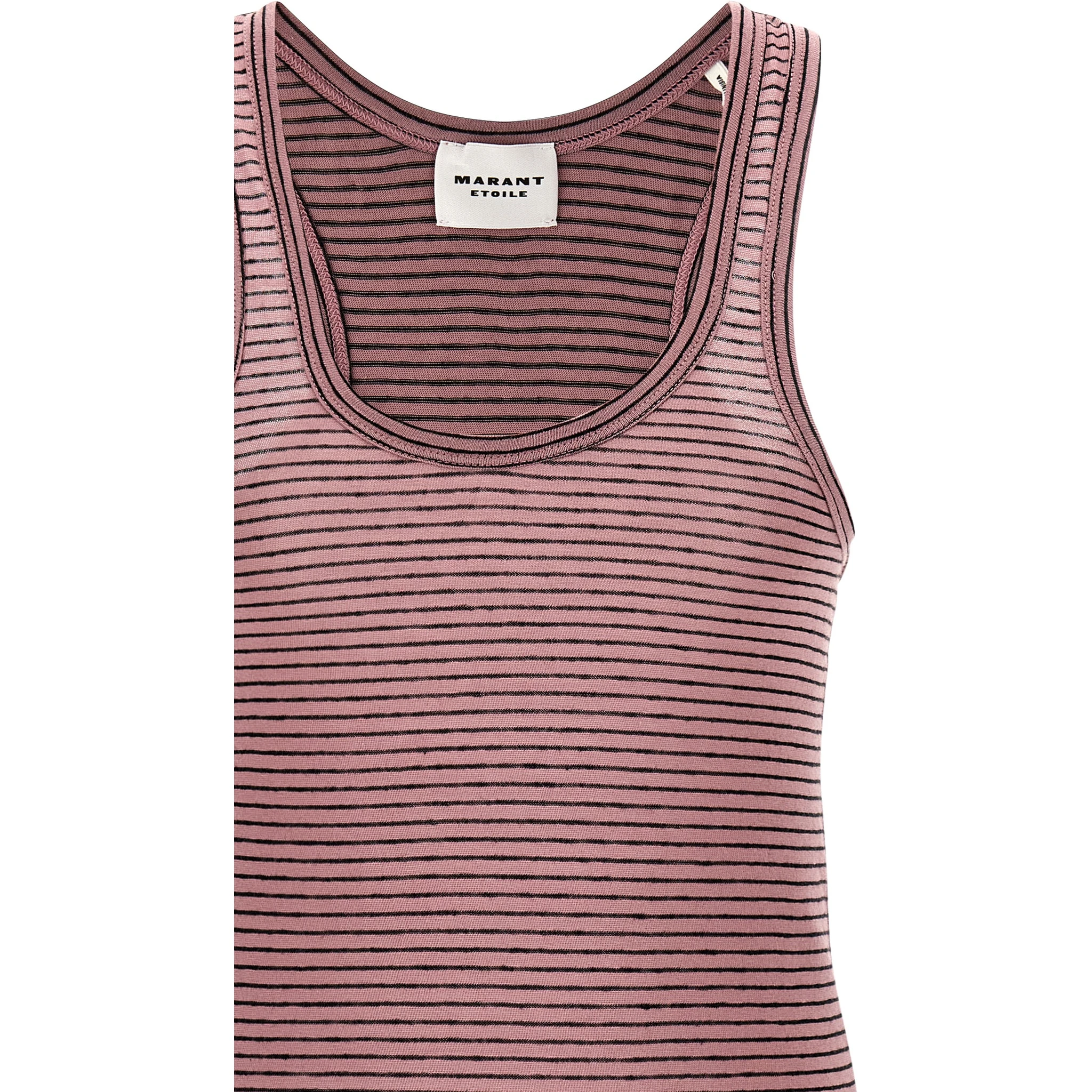 Multicolor Cotton Sleeveles T-Shirt