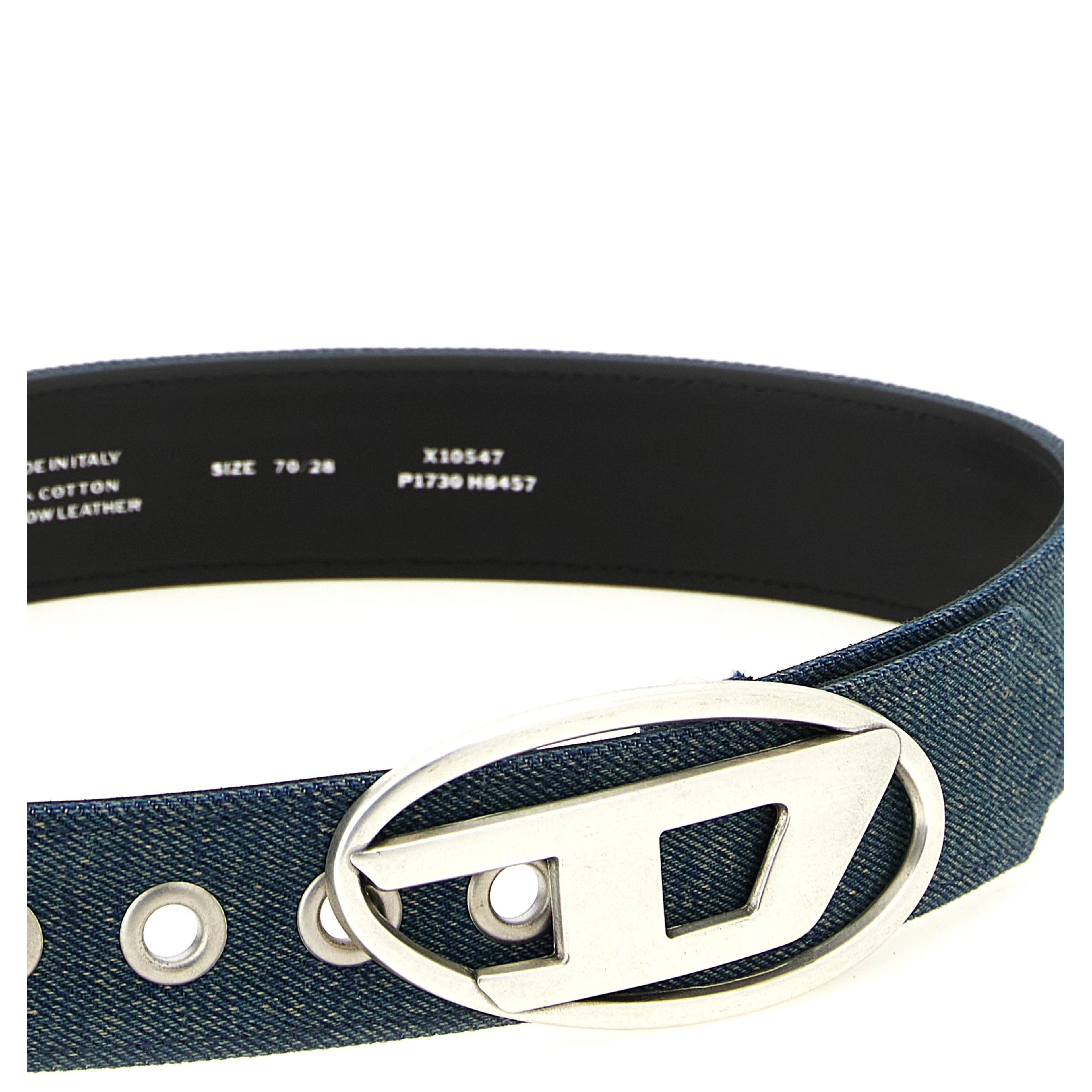 Blue Cotton Regular Belt