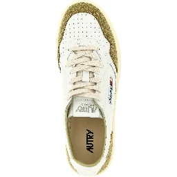 Bicolor Cowhide Low Top Sneakers