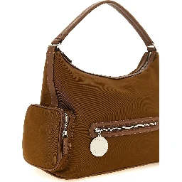 Brown Polyamide Shoulder Bag